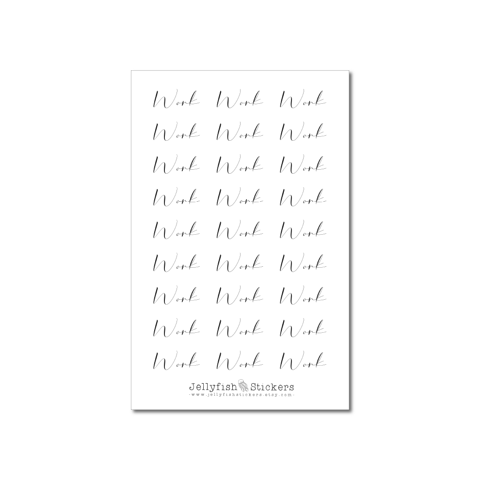 Skript Sticker Work Sticker Set