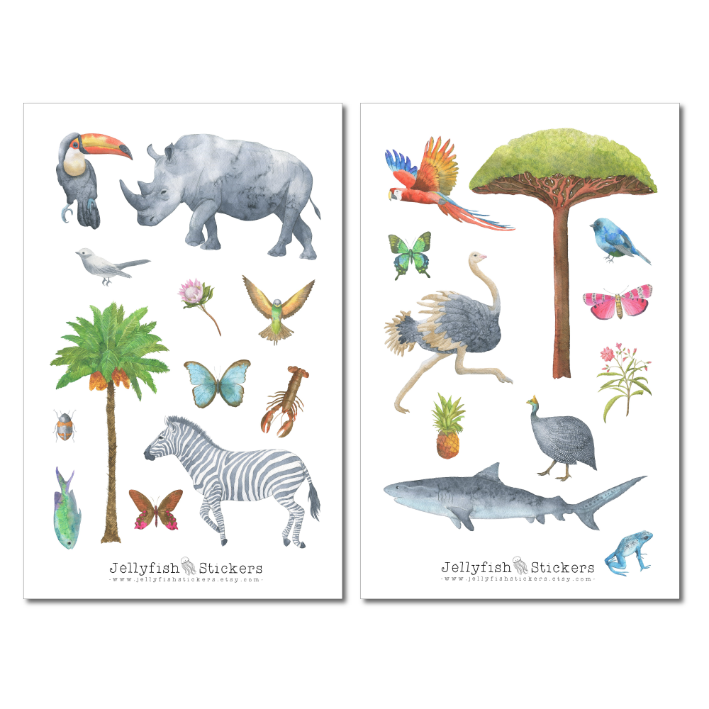 Africa Sticker Set