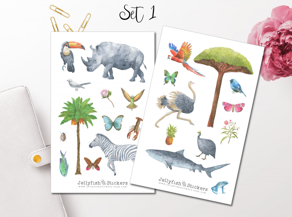 Africa Sticker Set