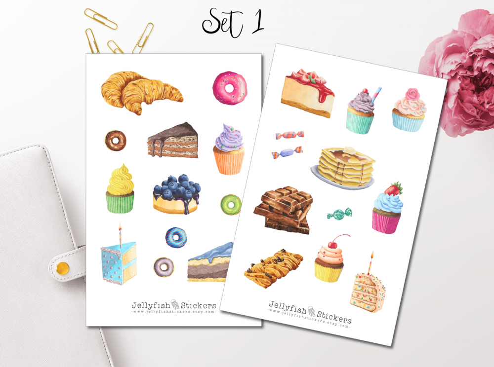 Sweet Pastry Sticker Set