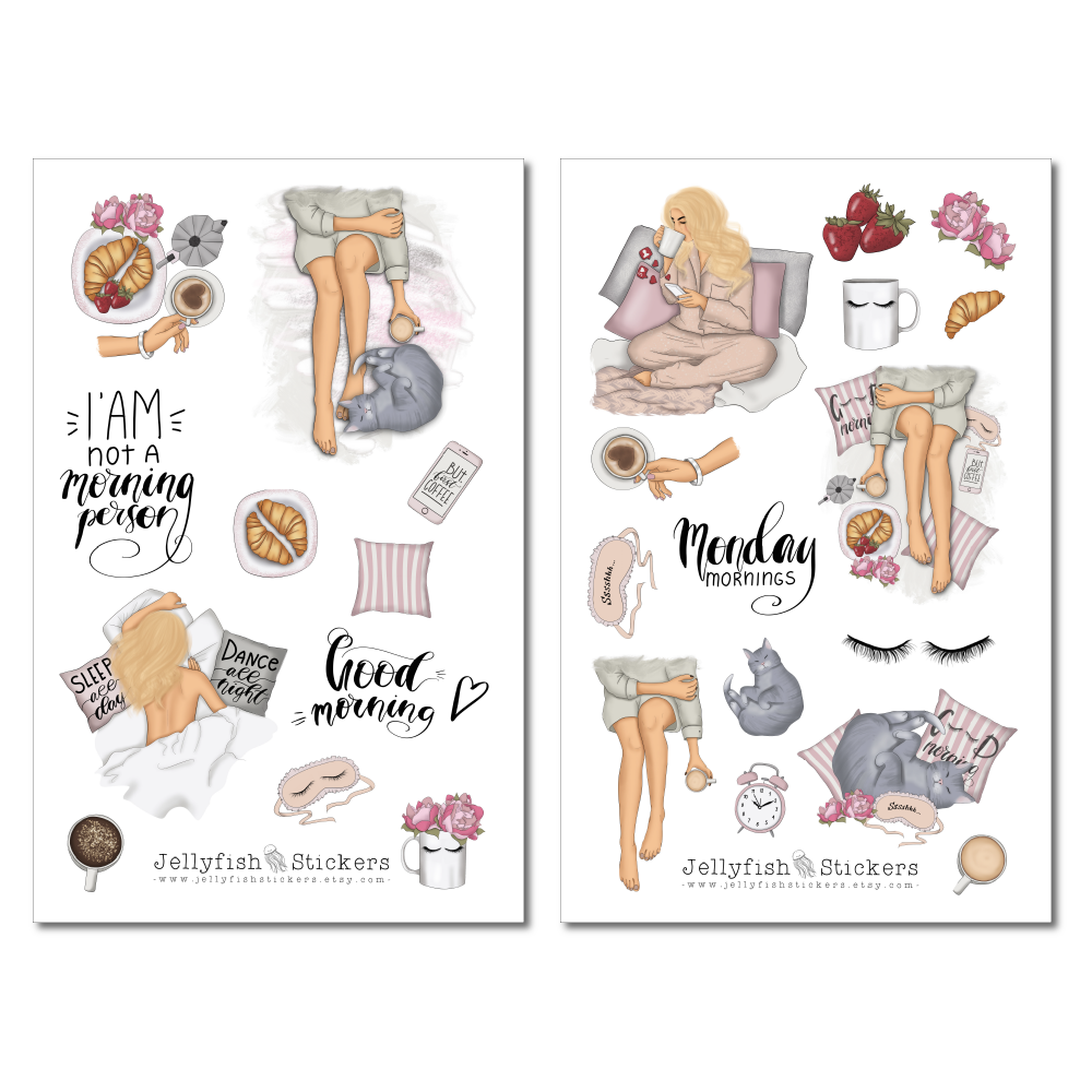 Monday Girls Sticker Set