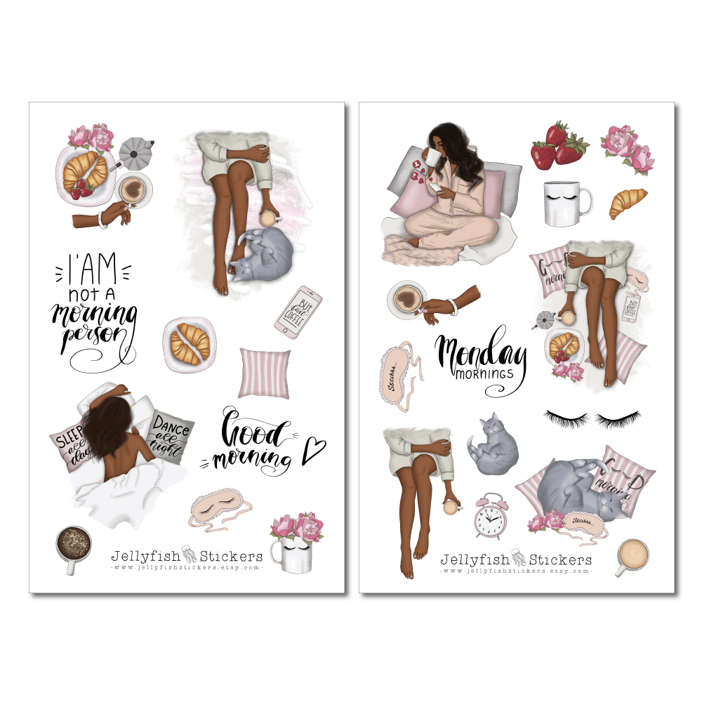 Monday Girls Sticker Set