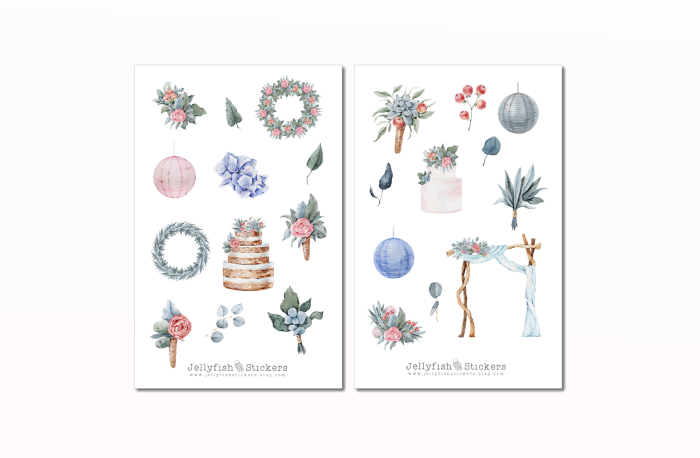 Pastell Party Sticker Set