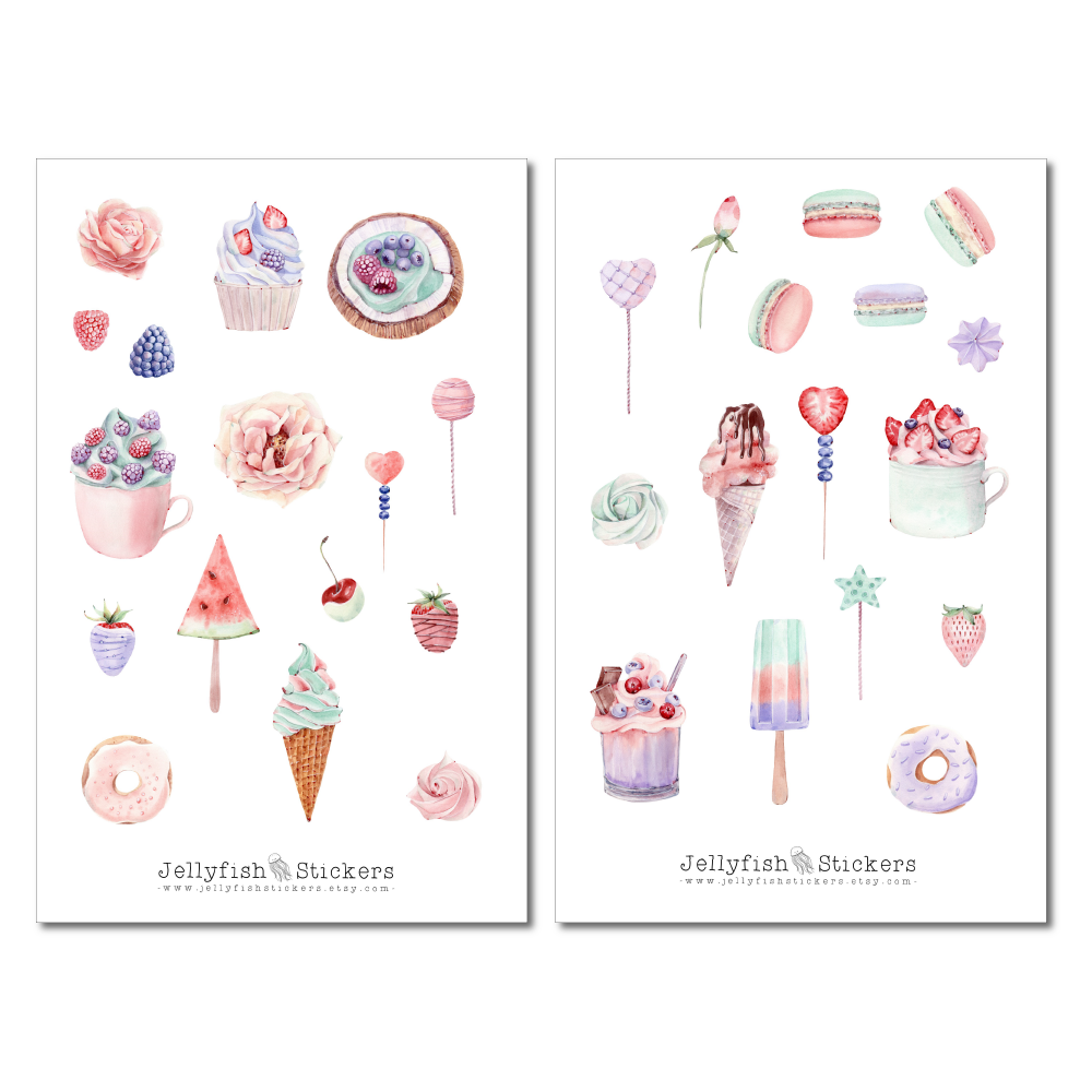 Pastel Candy Sticker Set