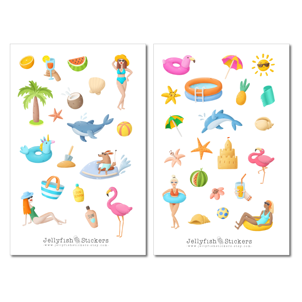 Pool Sticker Set