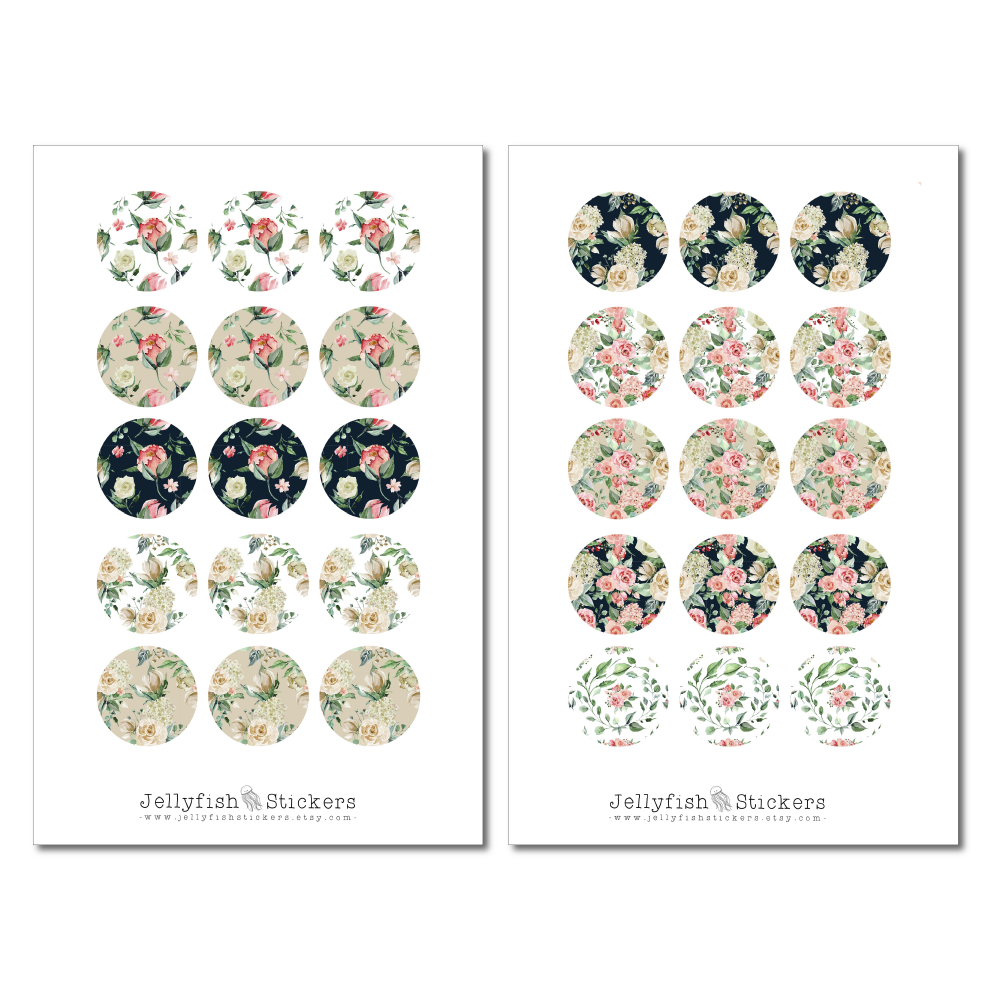 Bouquet of Roses Stickers Set