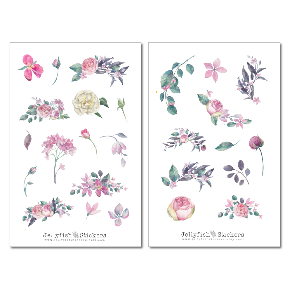 Dark Roses Sticker Set