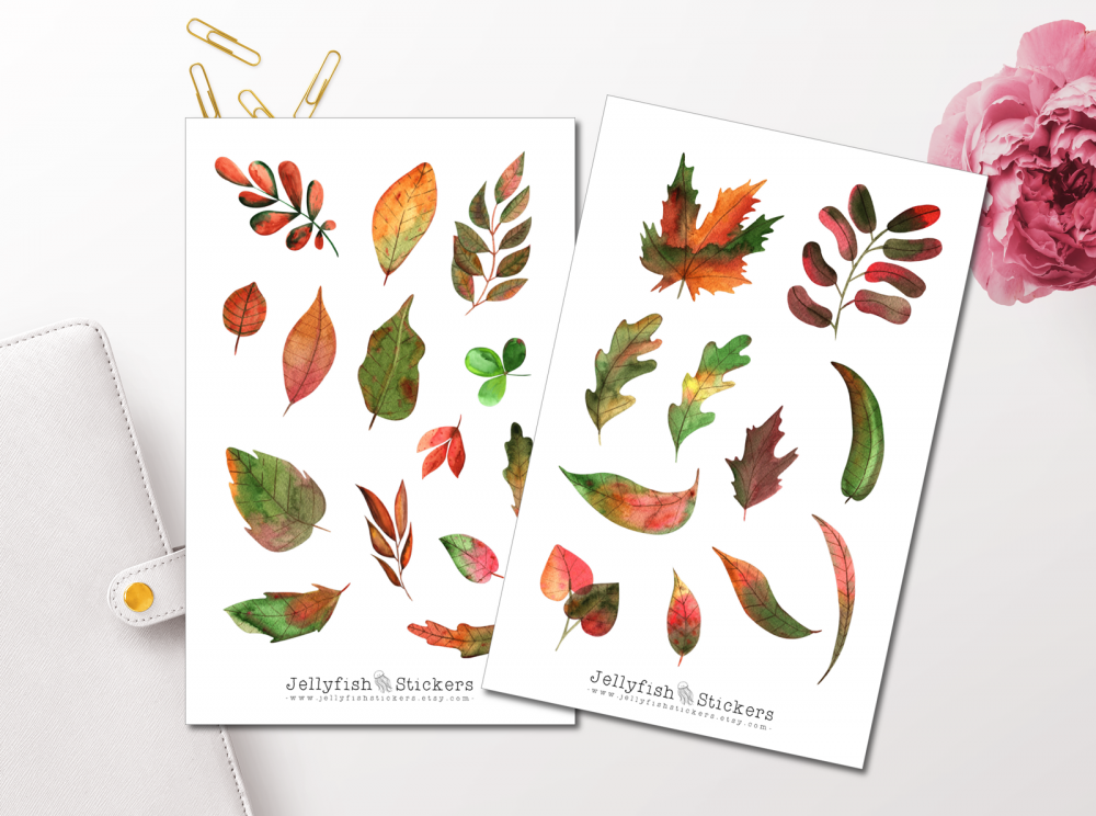 Autumn Leaves Sticker Set