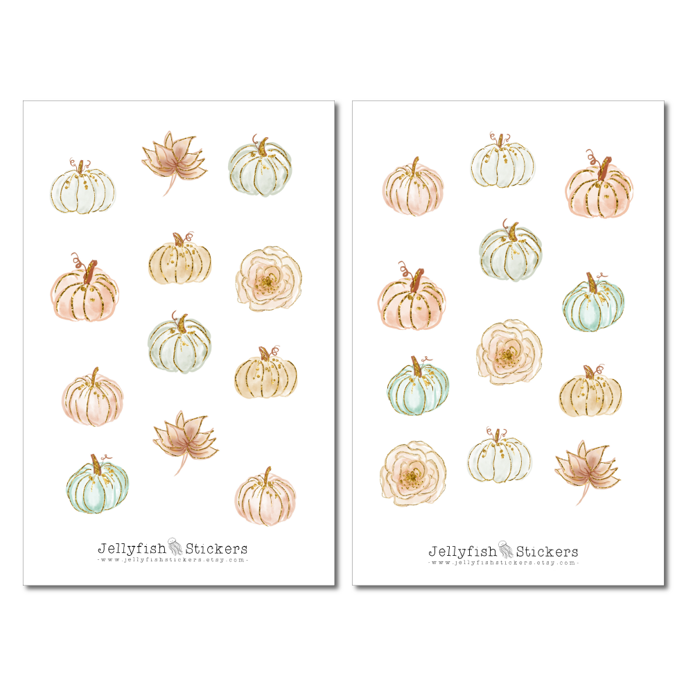 Pastel Pumpkin Sticker Set