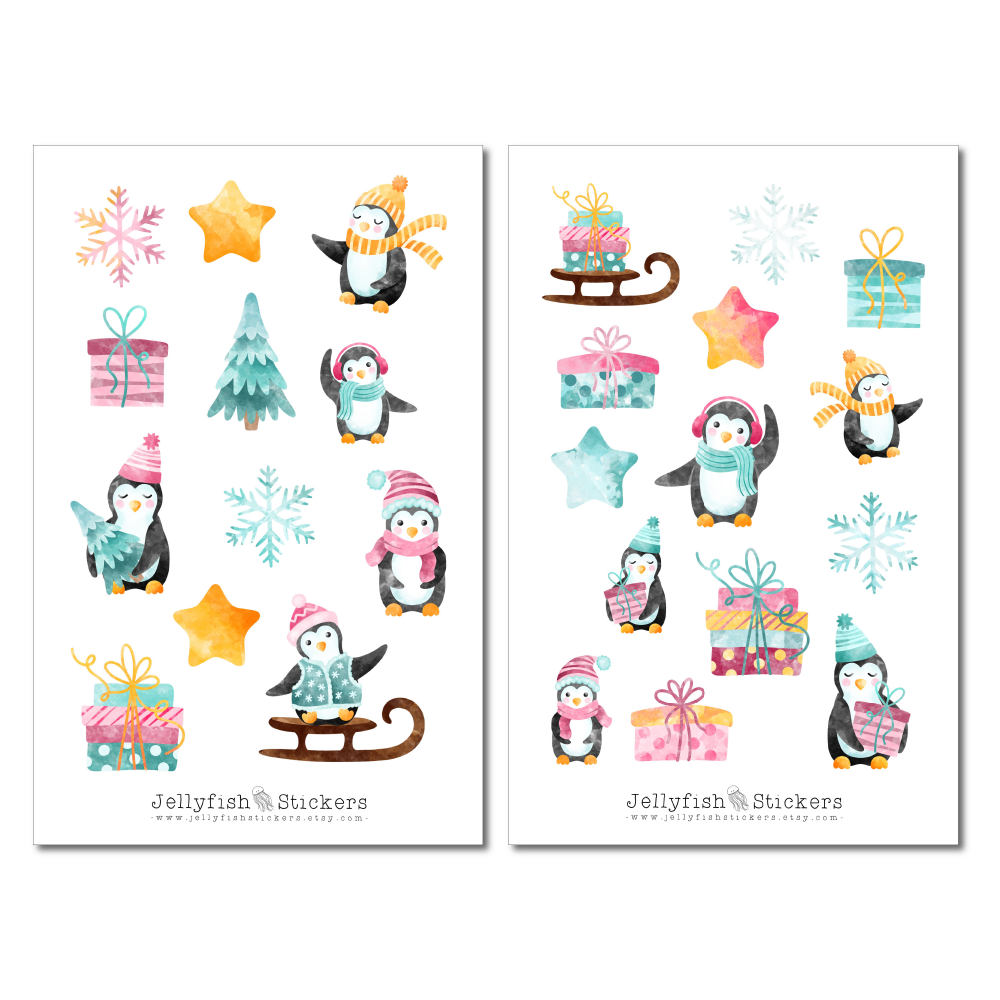 Pinguine Sticker Set