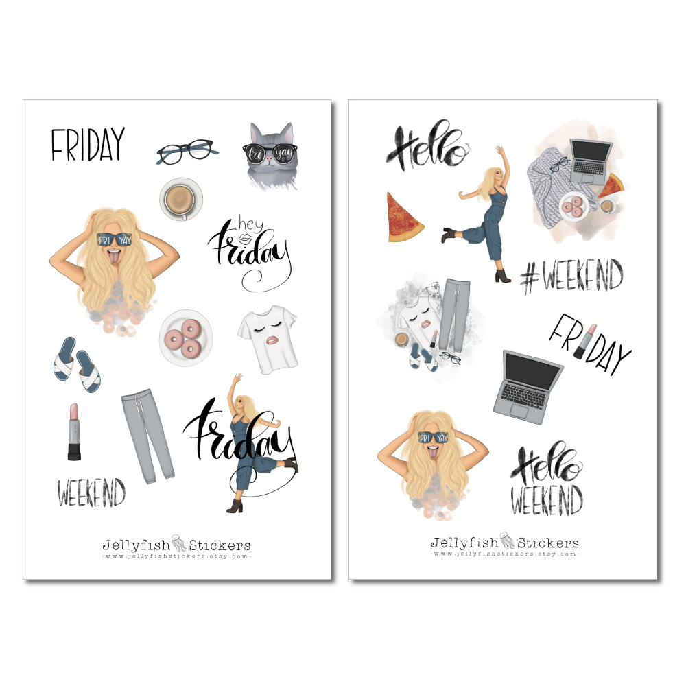 Girls Weekend Sticker Set