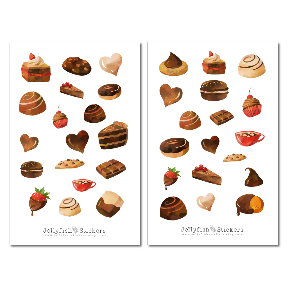 Chocolate Sticker Set