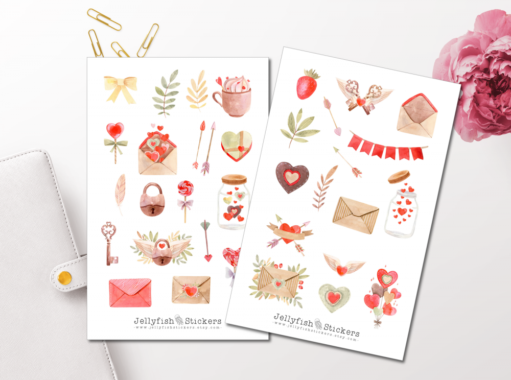 Valentine's Day Sticker Set