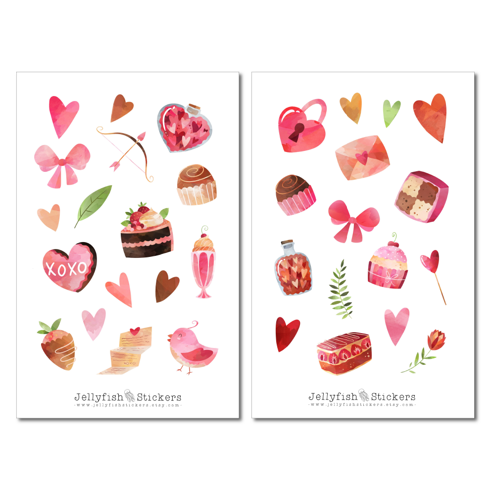 Valentine's Day Sticker Set