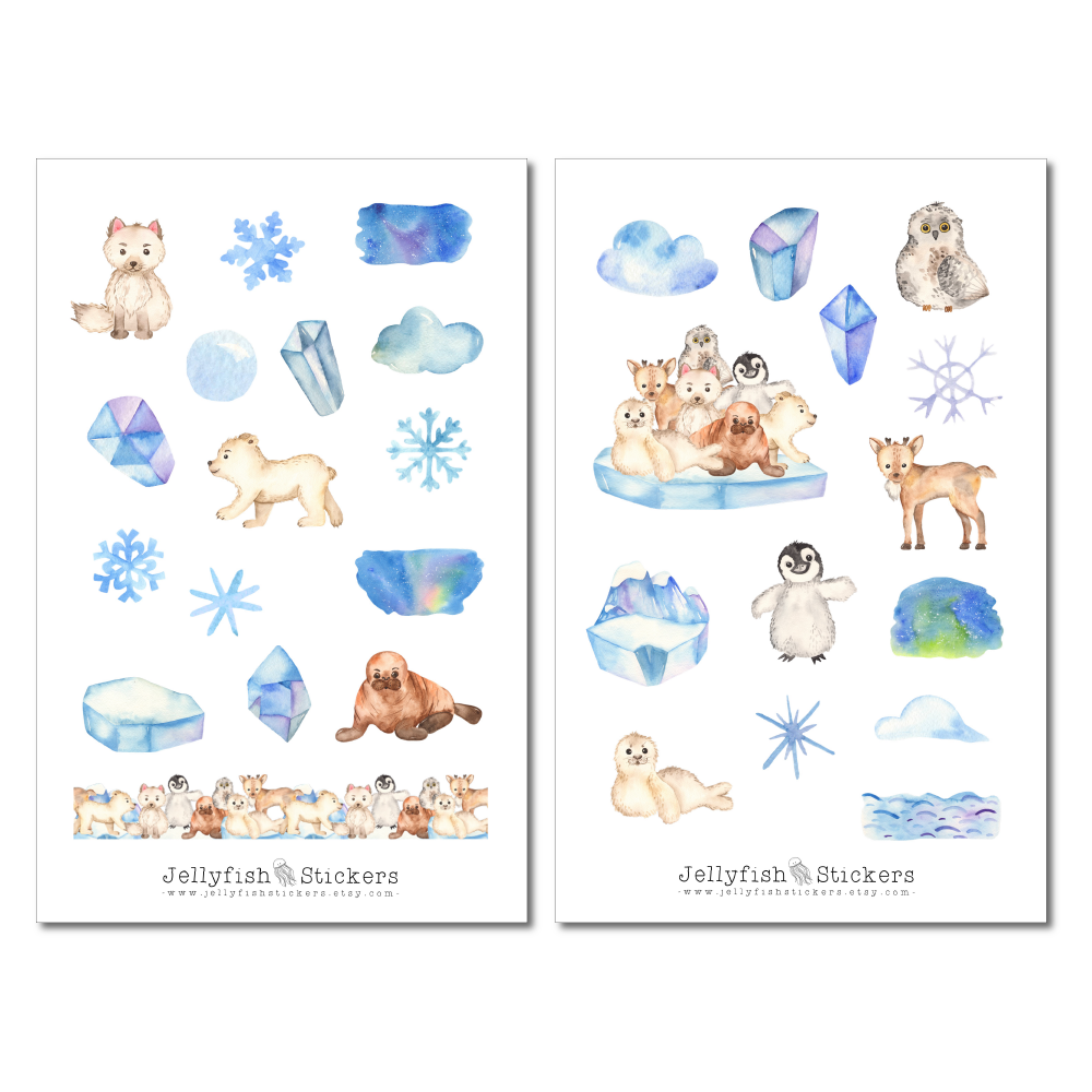 Arctic Animals Sticker Set