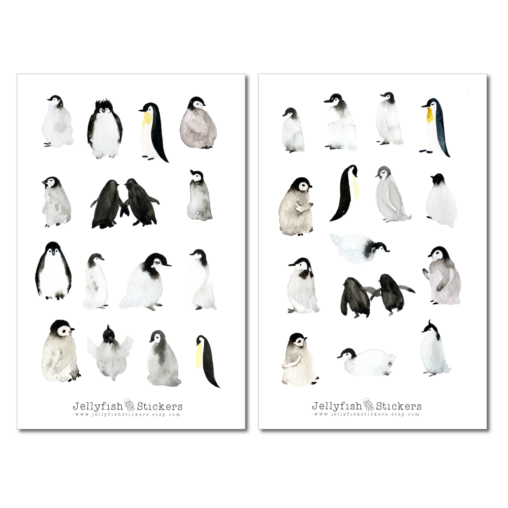 Pinguine Sticker Set