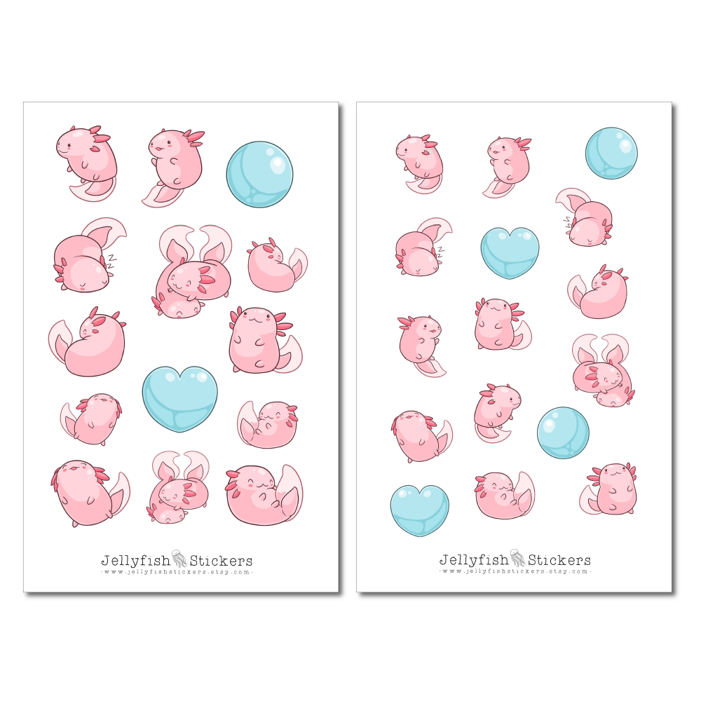 Axolotl Sticker Set