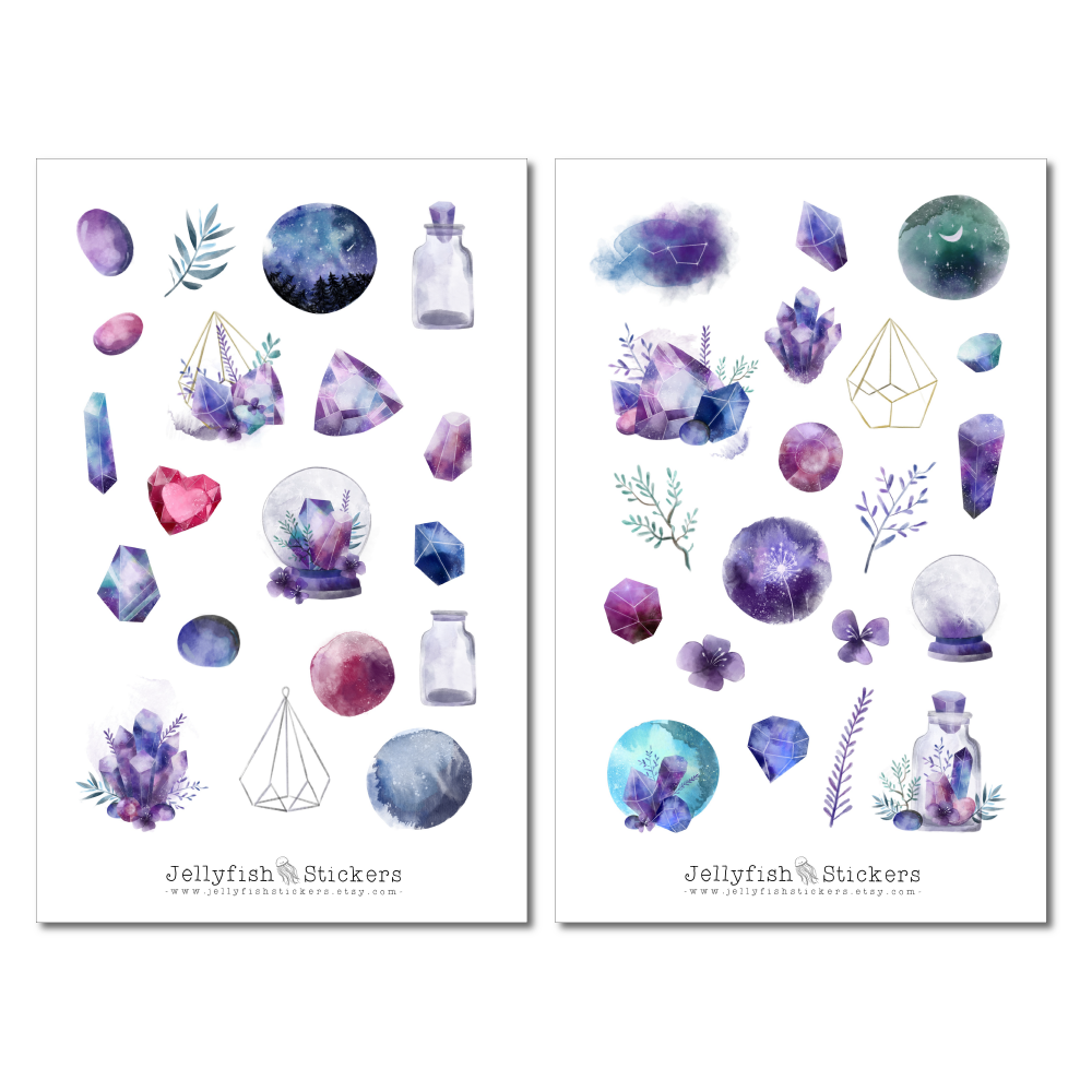 Crystals Sticker Set