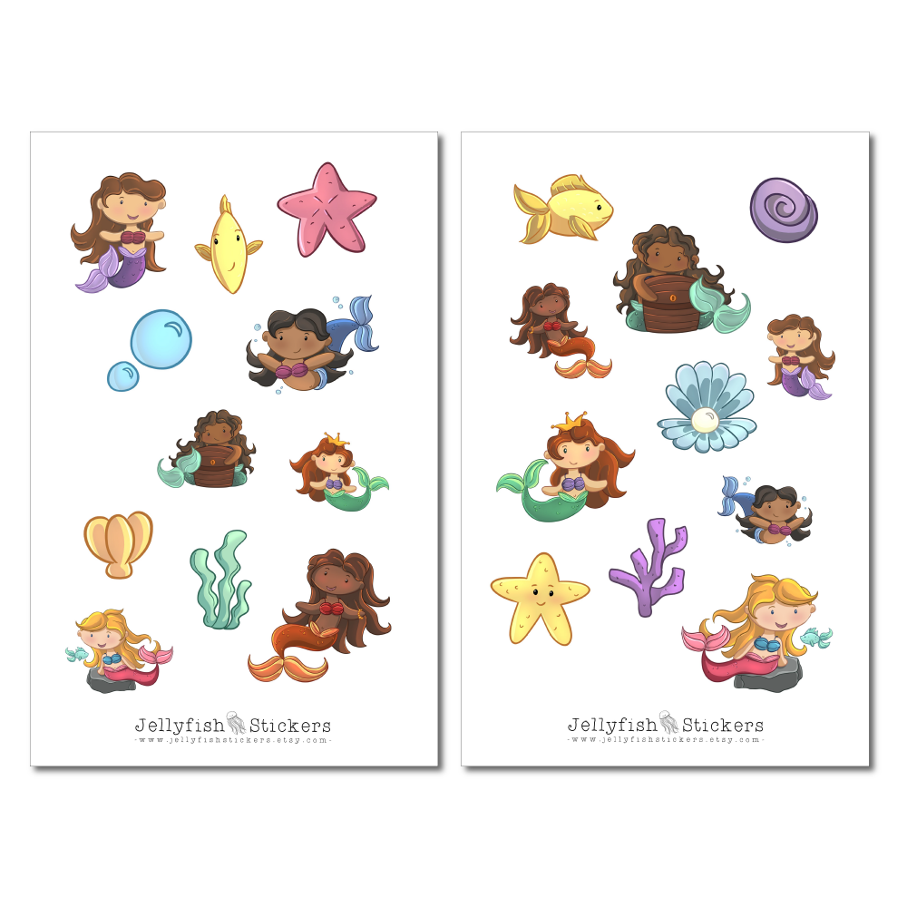 Mermaid Sticker Set