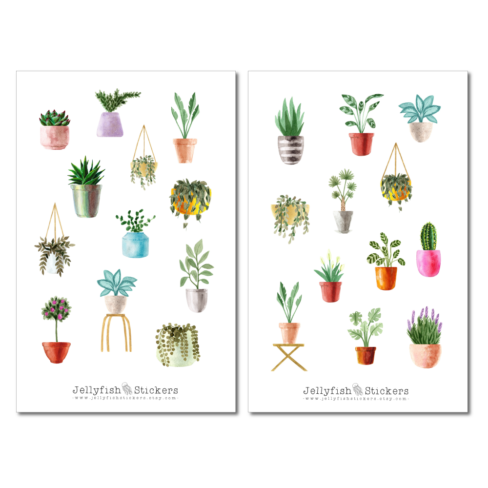 House plants Sticker Set