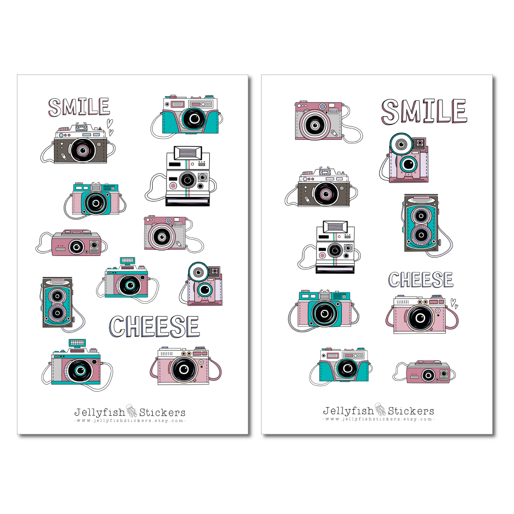 Cameras Sticker Set