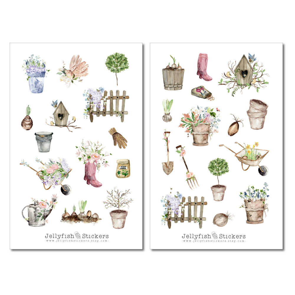 Garten Sticker Set