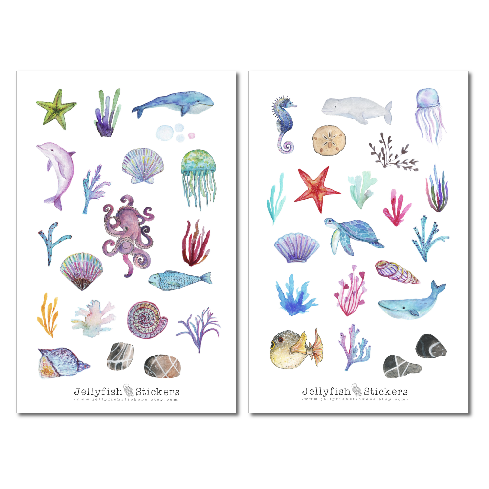 Sea Animals Sticker Set