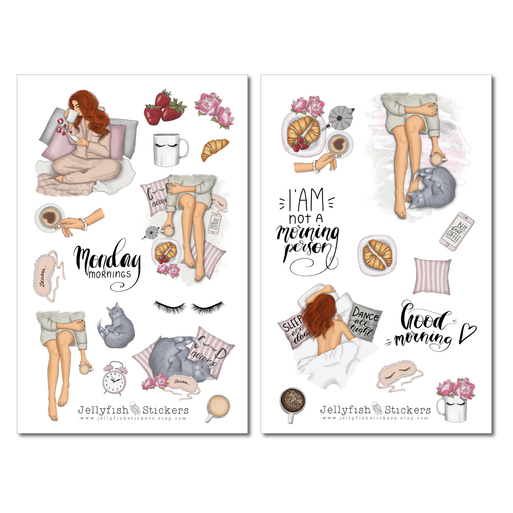 Monday Girls Sticker Set