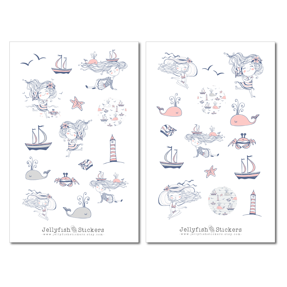 Girl Maritime Sticker Set