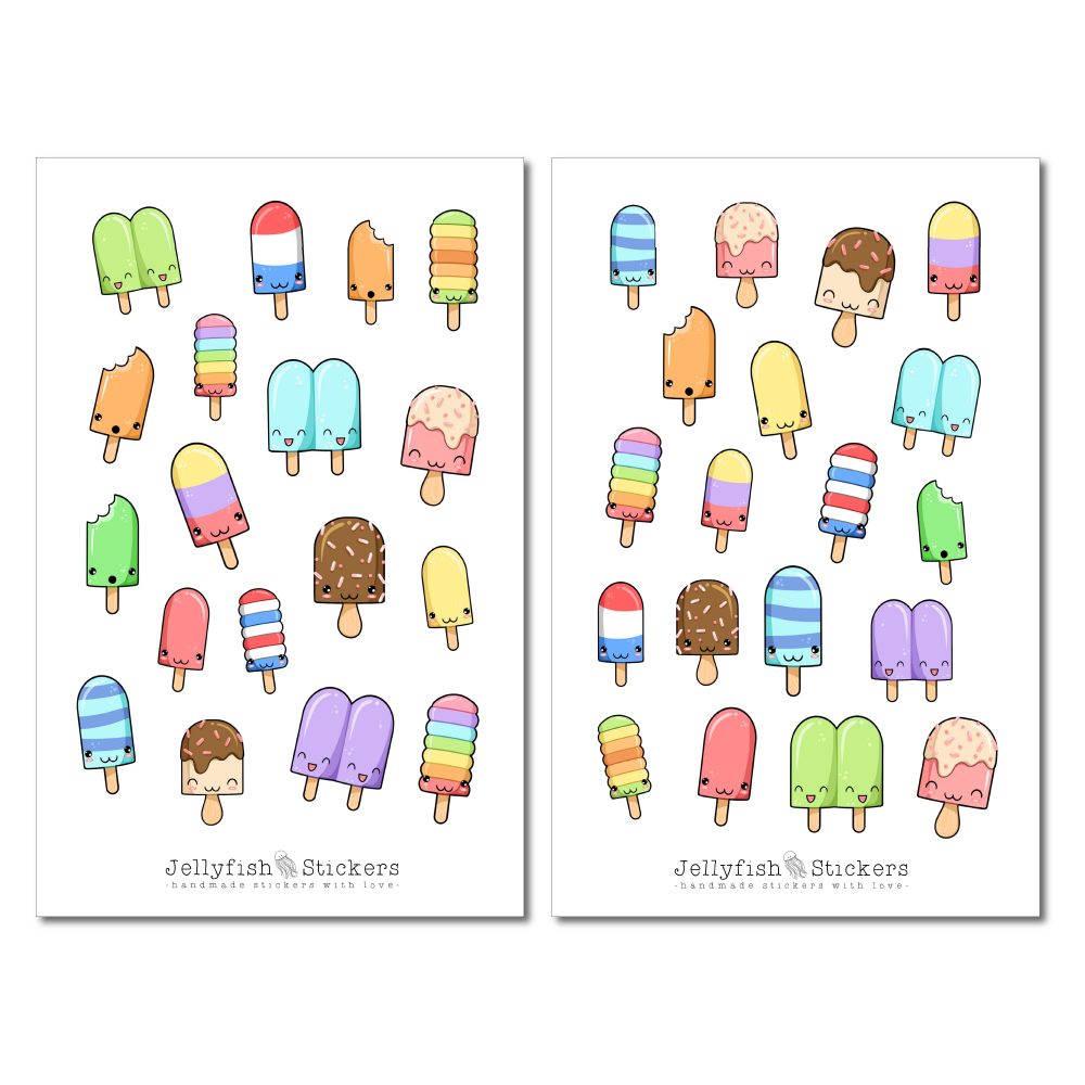 Popsicle Sticker Set