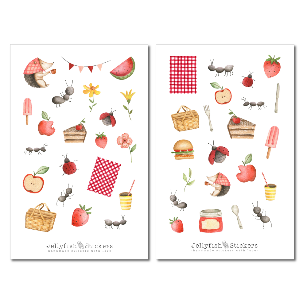 Picknick Sticker Set