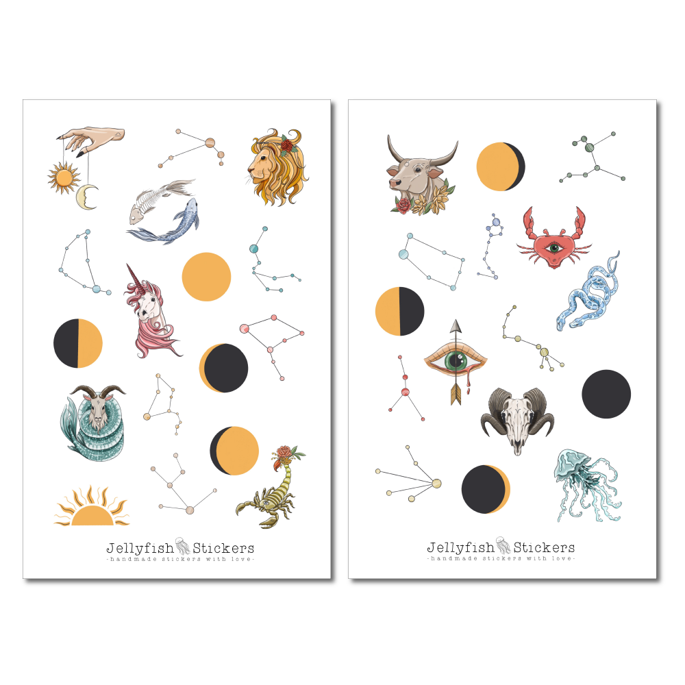 Zodiac Sticker Set