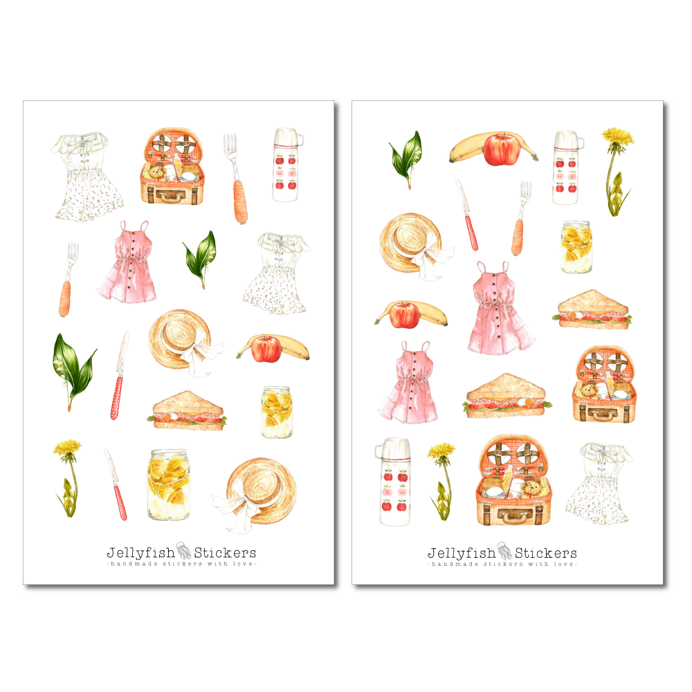 Picknick Sticker Set