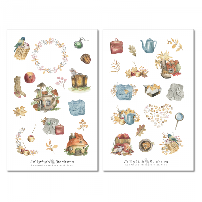 Herbst Sticker Set