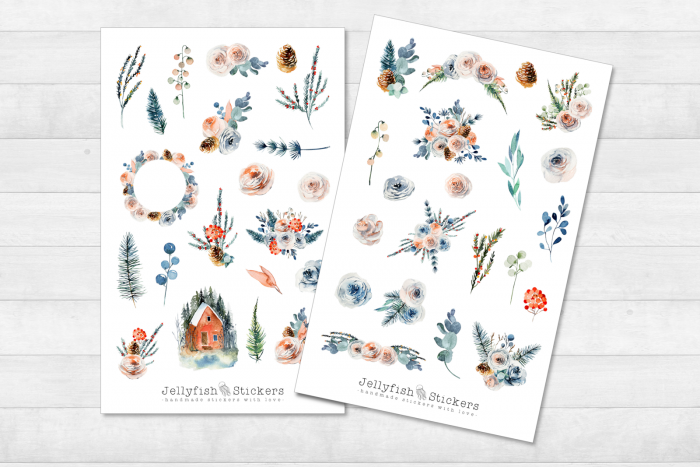 Rosen Winter Sticker Set