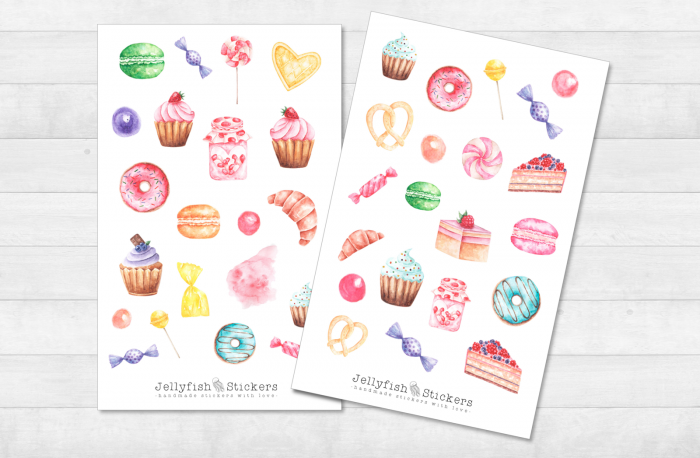 Candy and Pastry Sticker Set