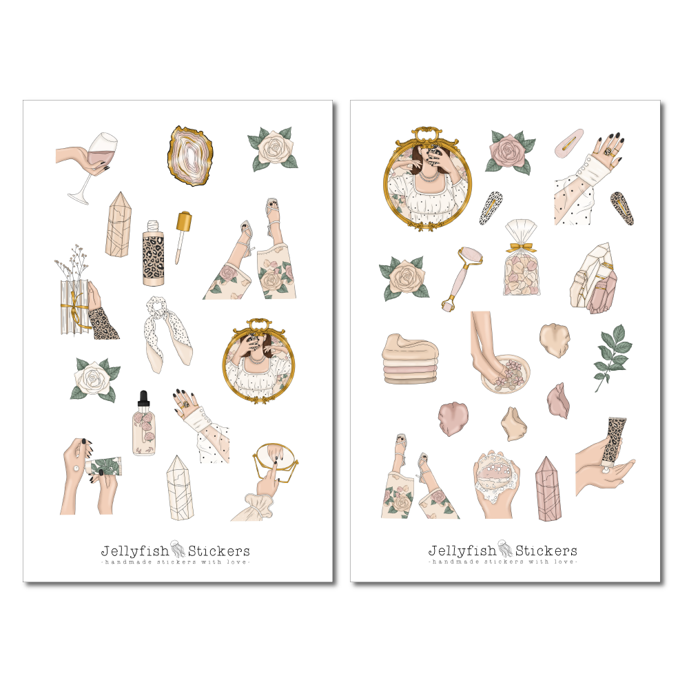 Girls Wellness Sticker Set