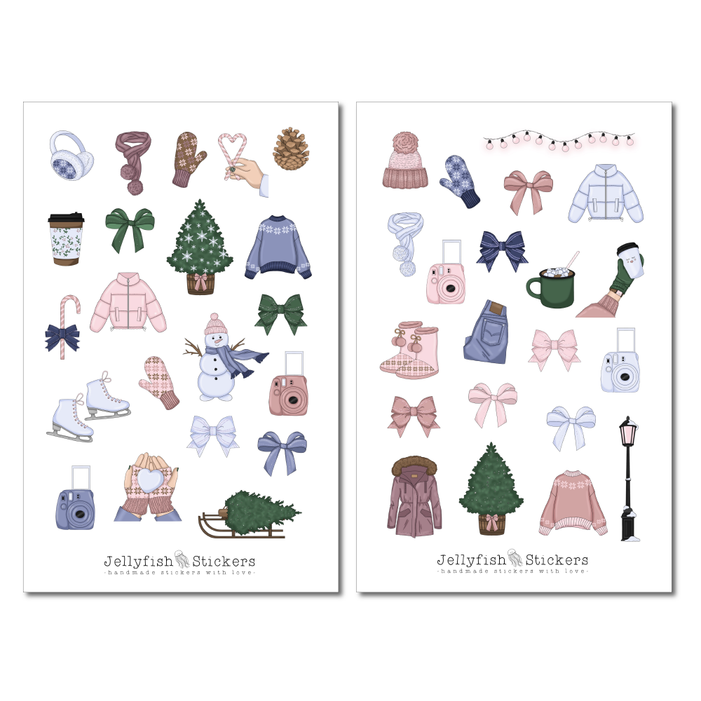 Girls Winter Sticker Set