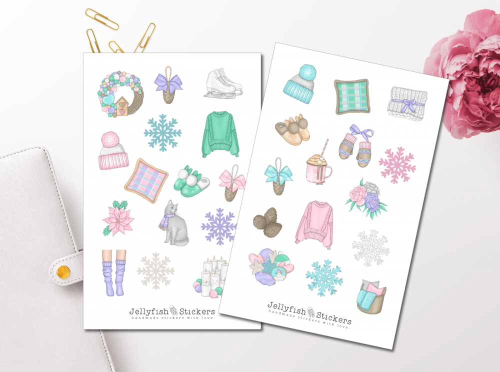 Girls Winter Sticker Set