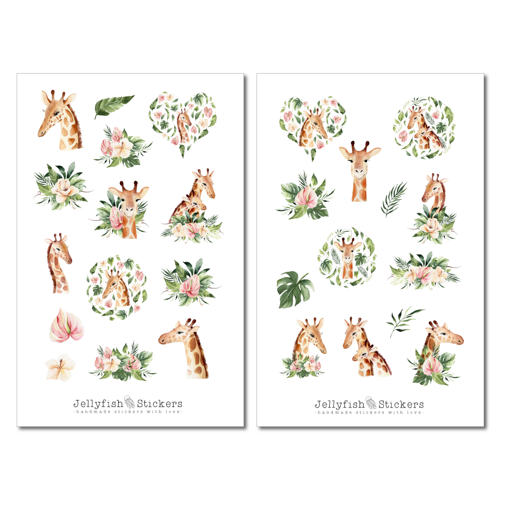 Giraffe Sticker Set