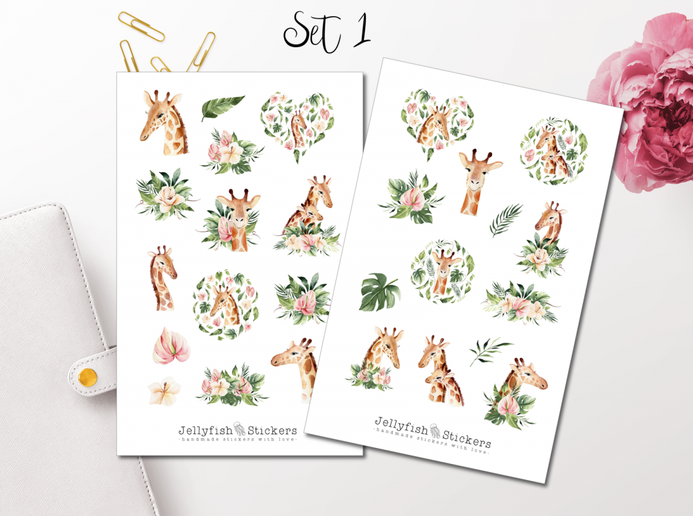 Giraffen Sticker Set