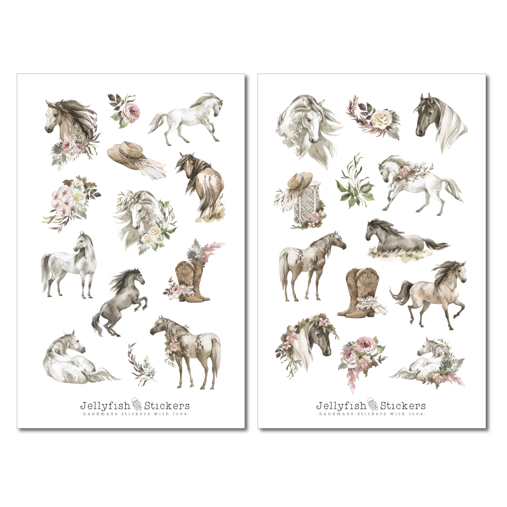Pferde Sticker Set