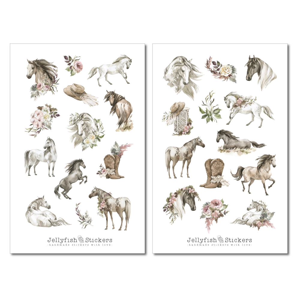 Horses Sticker Set