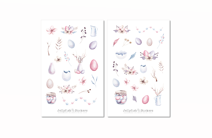 Ostern Pastell Sticker Set