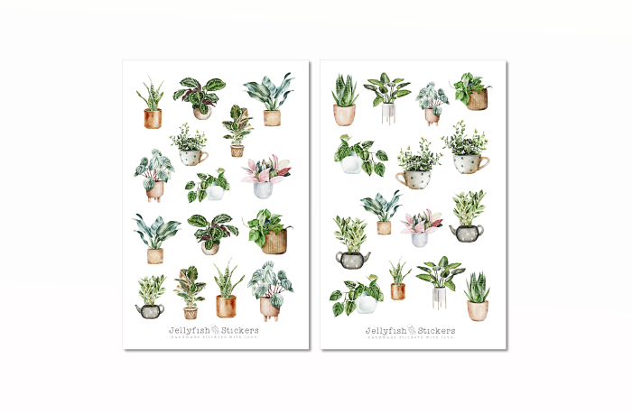 Pflanzen Sticker Set