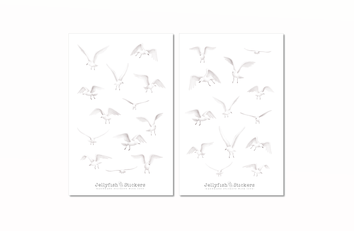 Möwen Sticker Set