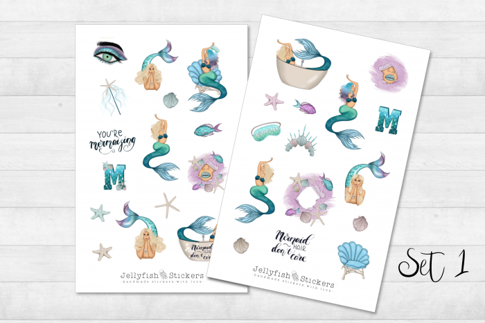 Girls Mermaid Sticker Set