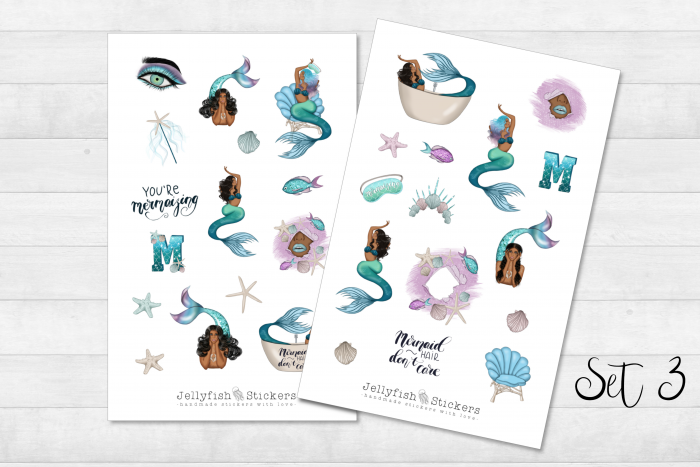 Girls Mermaid Sticker Set