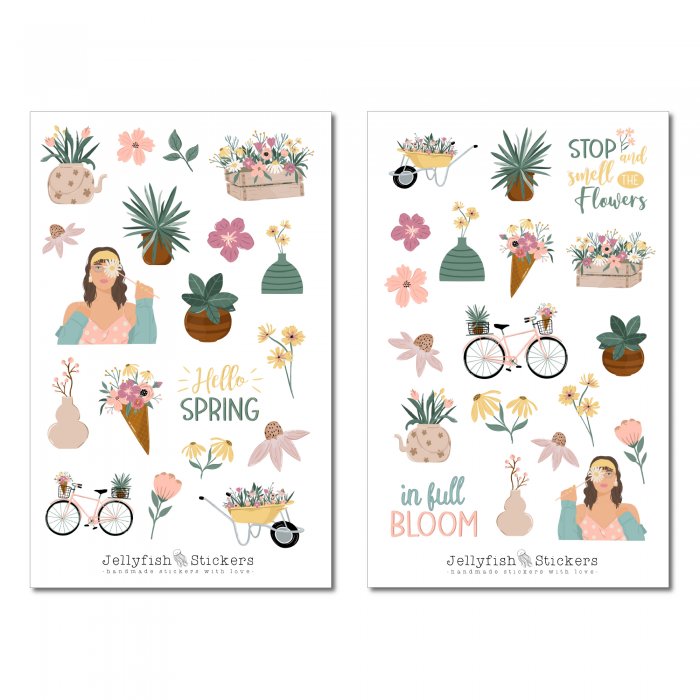 Frühling Sticker Set