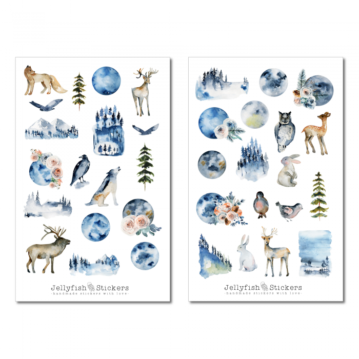 Waldtiere Sticker Set